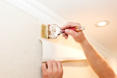 Pose de papier peint à Fossé — revêtements muraux et toiles de verre